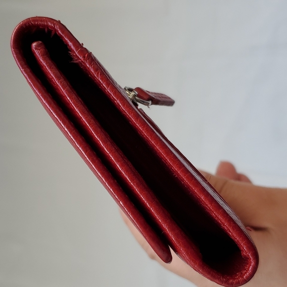 Red Leather wallet - Picture 4 of 6